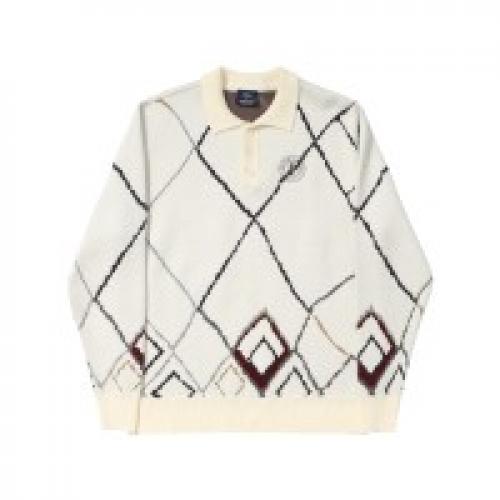 Sweater Helas Polo Club Knit LS off white