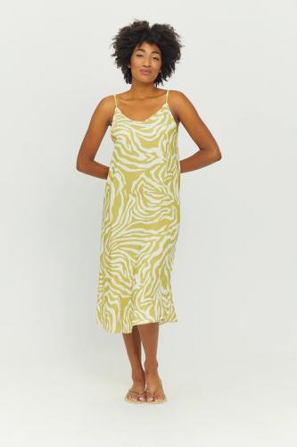 (w) Kleid Mazine Amaya Printed celery green