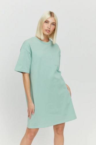 (w) Kleid Sano Shirt cobalt green