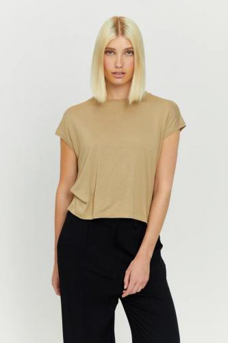 (w) T-Shirt Mazine Golden T sandy olive