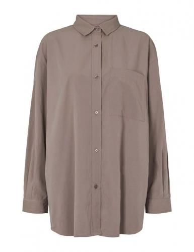 (w) Hemd Esm Studios ESRuby LS SHirt charcoal gray