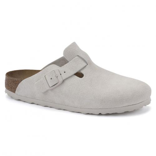 (w) Sandale Birkenstock Boston LEVE antique white