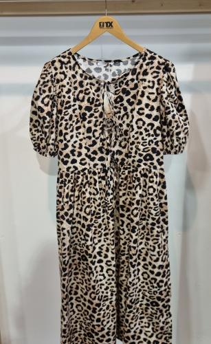 (w) Kleid 100557 leopard 