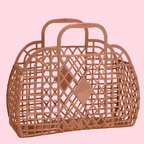 (w) Retro Basket LARGE mocca