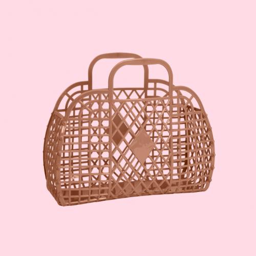 (w) Retro Basket SMALL mocca