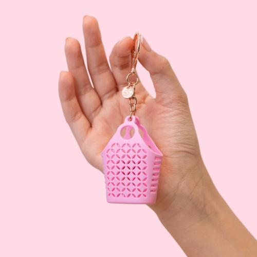 (w) Bag Charms Atomic bubblegum pink 