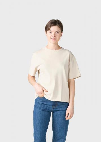 (w) T-Shirt Klitmller Boxy Tee pastel sand