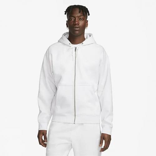 Zip Hooded Nike Solo Swoosh birch heather