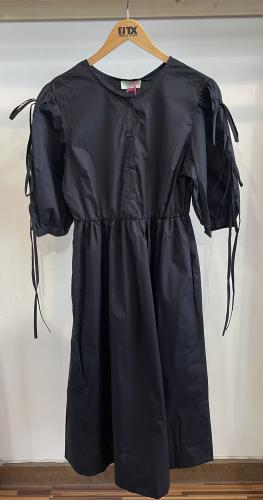 (w) Kleid 10561-1 Schleife schwarz