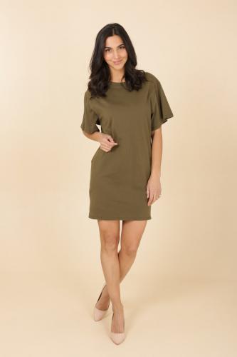 (w) T-Shirt Kleid 1232-4 khaki 