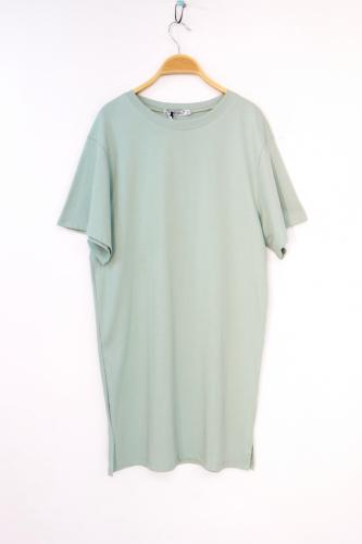 (w) T-Shirt Kleid 1232-4 sage