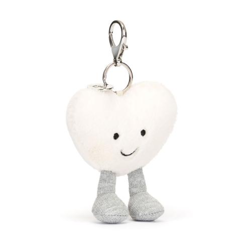 Jellycat Amuseables Cream Heart Bag Charm