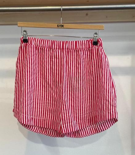 (w) Shorts 23760 gestreift rot
