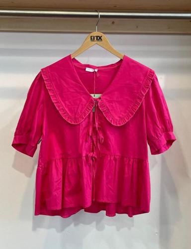 (w) Bluse Schleife 1293-2 fuchsia 
