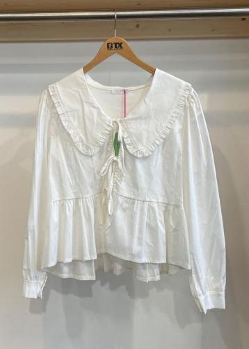 (w) Hemd 1248 Schleife blanc