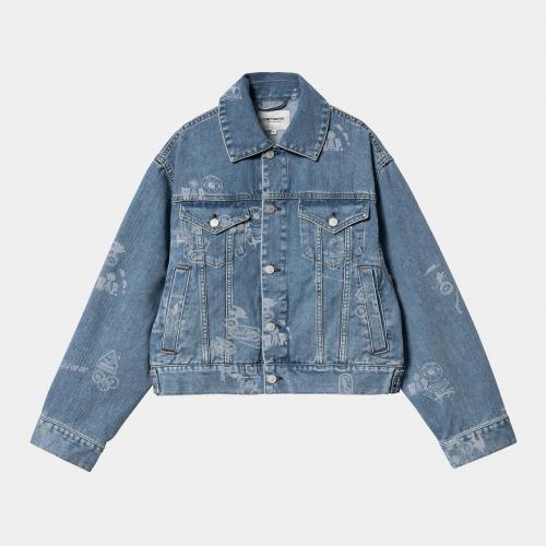 (w) Jacke Carhartt WIP Stamp blue