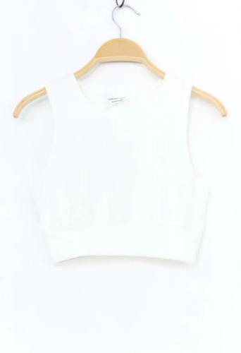 (w) Top Lilou blanc