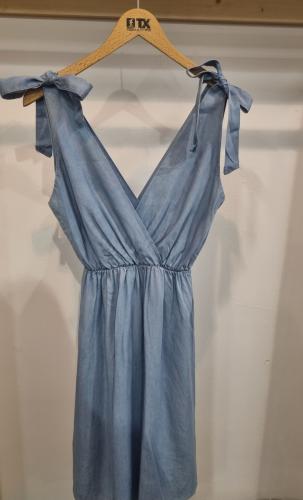 (w) Kleid 2RL886 jeans clair midi
