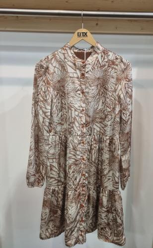 (w) Kleid 11711 braun kurz