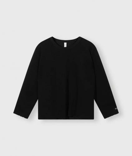 (w) Longsleeve 10DAYS crew neck black