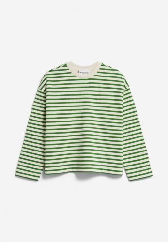 (w) Sweater Armedangels Frankaa Maarlen Stripe undyed ivy green