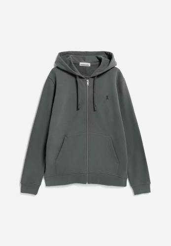 Zip-Hooded Armedangels Saromiaan Comfort space steel