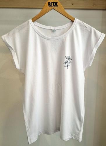 (w) T-Shirt TX Blume wei 