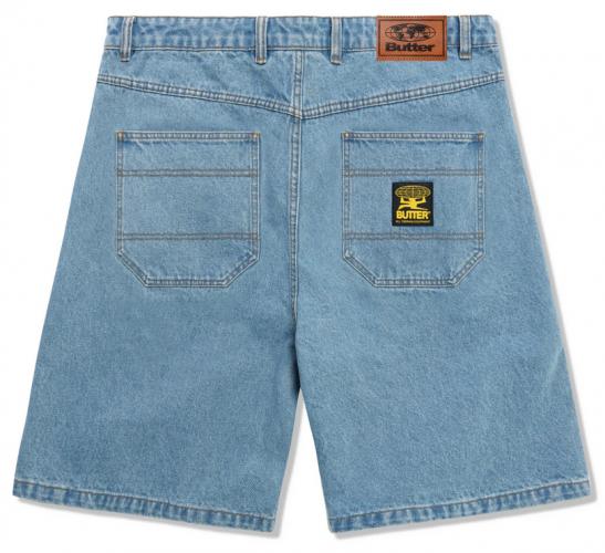 Short Butter Goods Patch Pocket Denim washed indigo