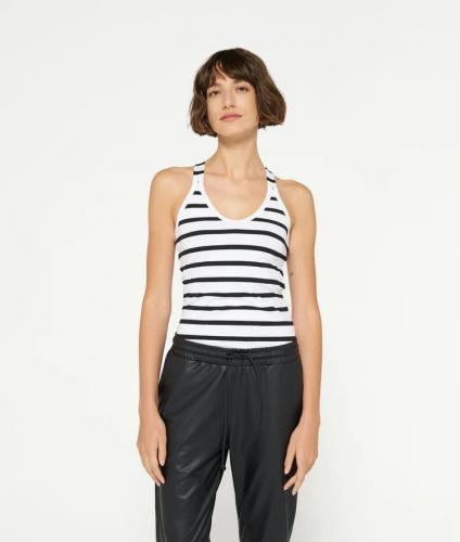 (w) Top 10Days Wrapper Stripe white/black