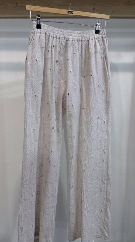 (w) Pant Maelys beige