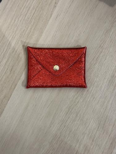 Geldbeutel glitzer rot
