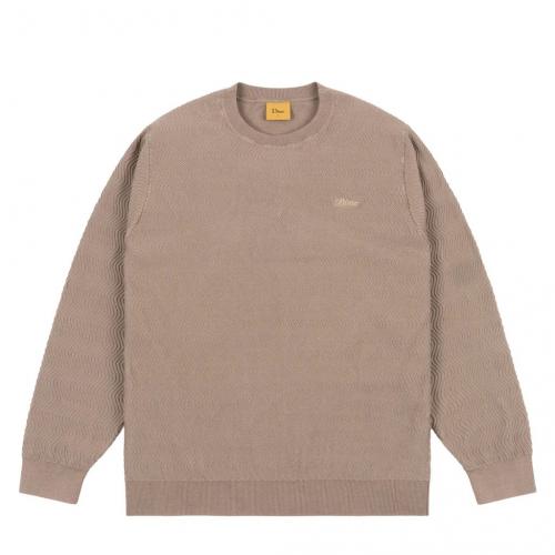 Sweater Dime Wave Cable Knit tan