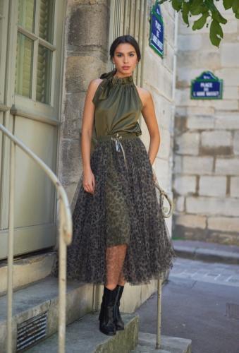 (w) Rock CK08077-5 Tulle leo khaki