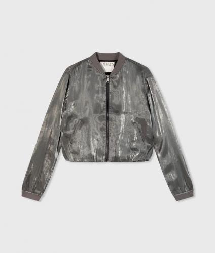 (w) Jacke 10Days Shiny Bomber silver 