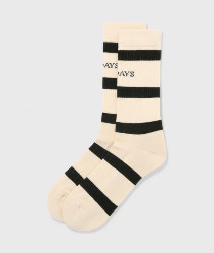(w) Socken 10Days bold stripe light natural black 