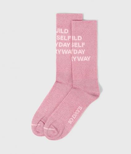 (w) Socken 10Days Tagline bright pink 