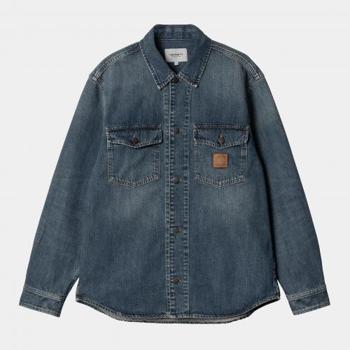 Jacke Carhartt WIP Lincoln Blue worn used wash