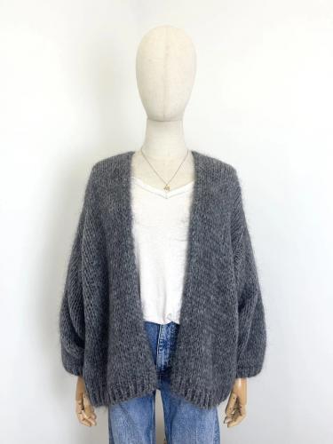 (w) Strickjacke Bernadette 3422B dunkelgrau