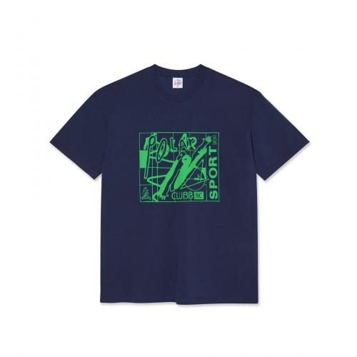 T-Shirt Polar Clubb Inc dark blue