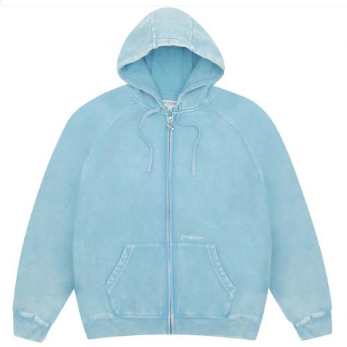 Zip-Hooded Yardsale Sundown baby blue