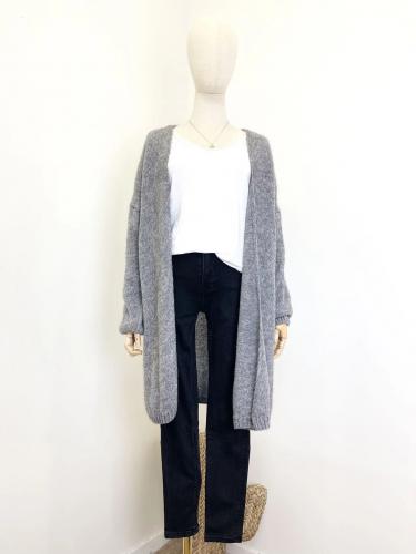 (w) Cardigan 6533ML dunkelgrau