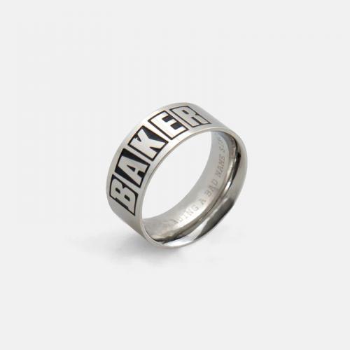 Ring Baker Brand Logo silver