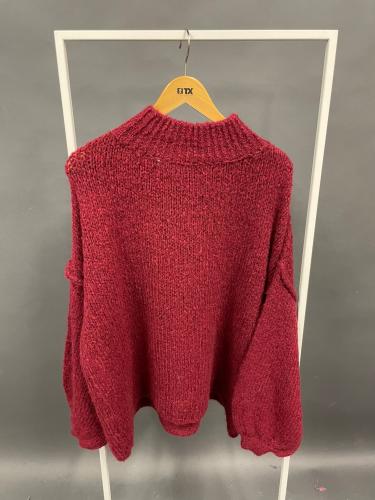 (w) Strickpulli 50168 bordeux