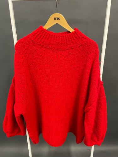 (w) Strickpulli M 704 rot