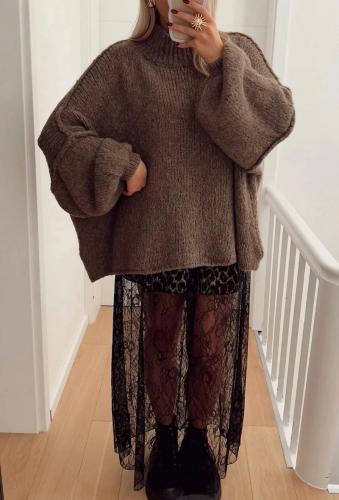 (w) Strickpulli 50168 schokolade