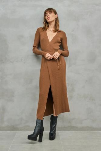 (w) Kleid TL181 dunkelbraun