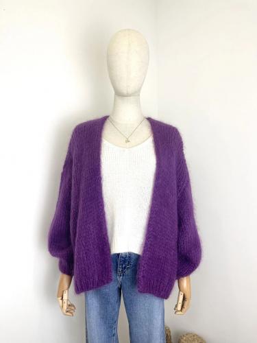 (w) Strickjacke Bernadette 3422B purple
