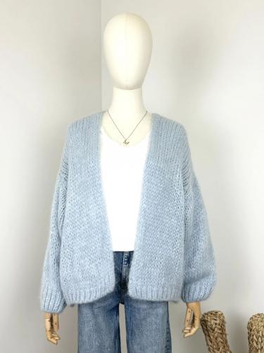(w) Strickjacke Bernadette 3422B light blue