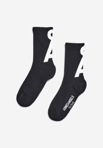 (w) Socken Armedangels Saamus Short black white
