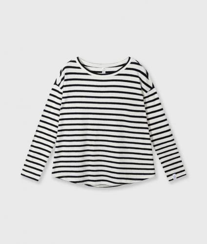 (w) Longsleeve 10Days Stripes ecru/black 